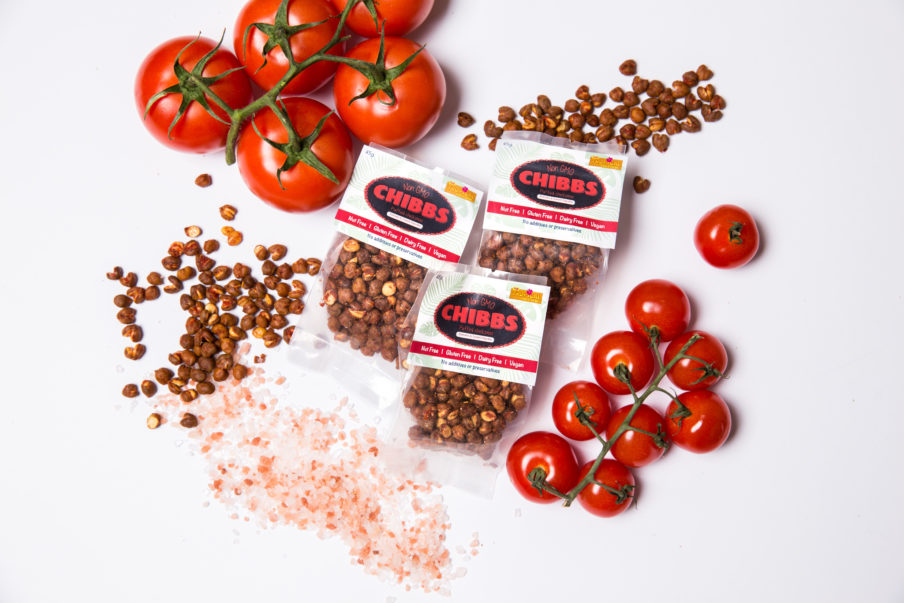 Sweet Tomato Chibbs - Dried Chickpea Snack - 8 Pack