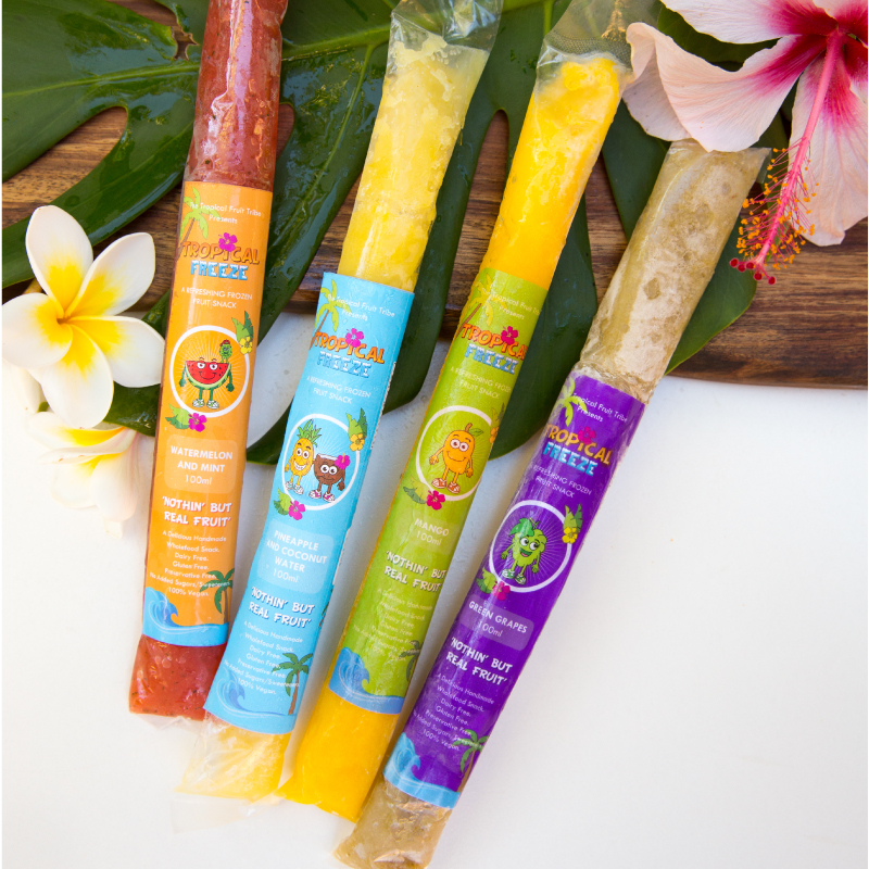 Guilt free ice blocks. Healthy Treats. Tropical Freeze mixed pack.